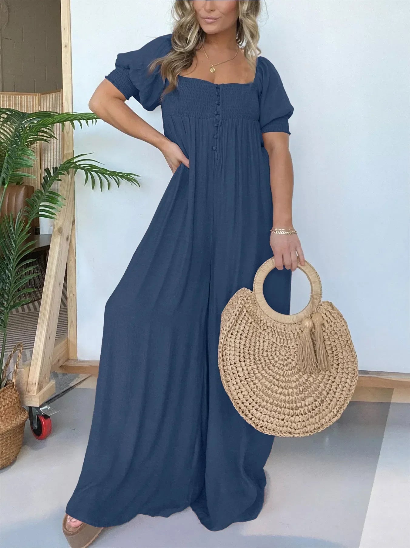 Elettra® | Stylish And Cozy Wide-Legged Jumpsuit