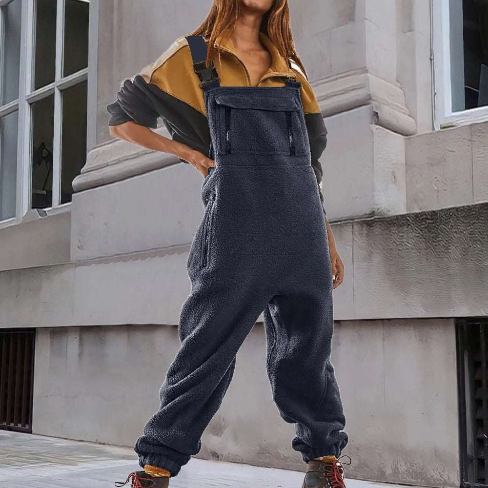Amparo® | Adjustable Corduroy Fleece Jumpsuit