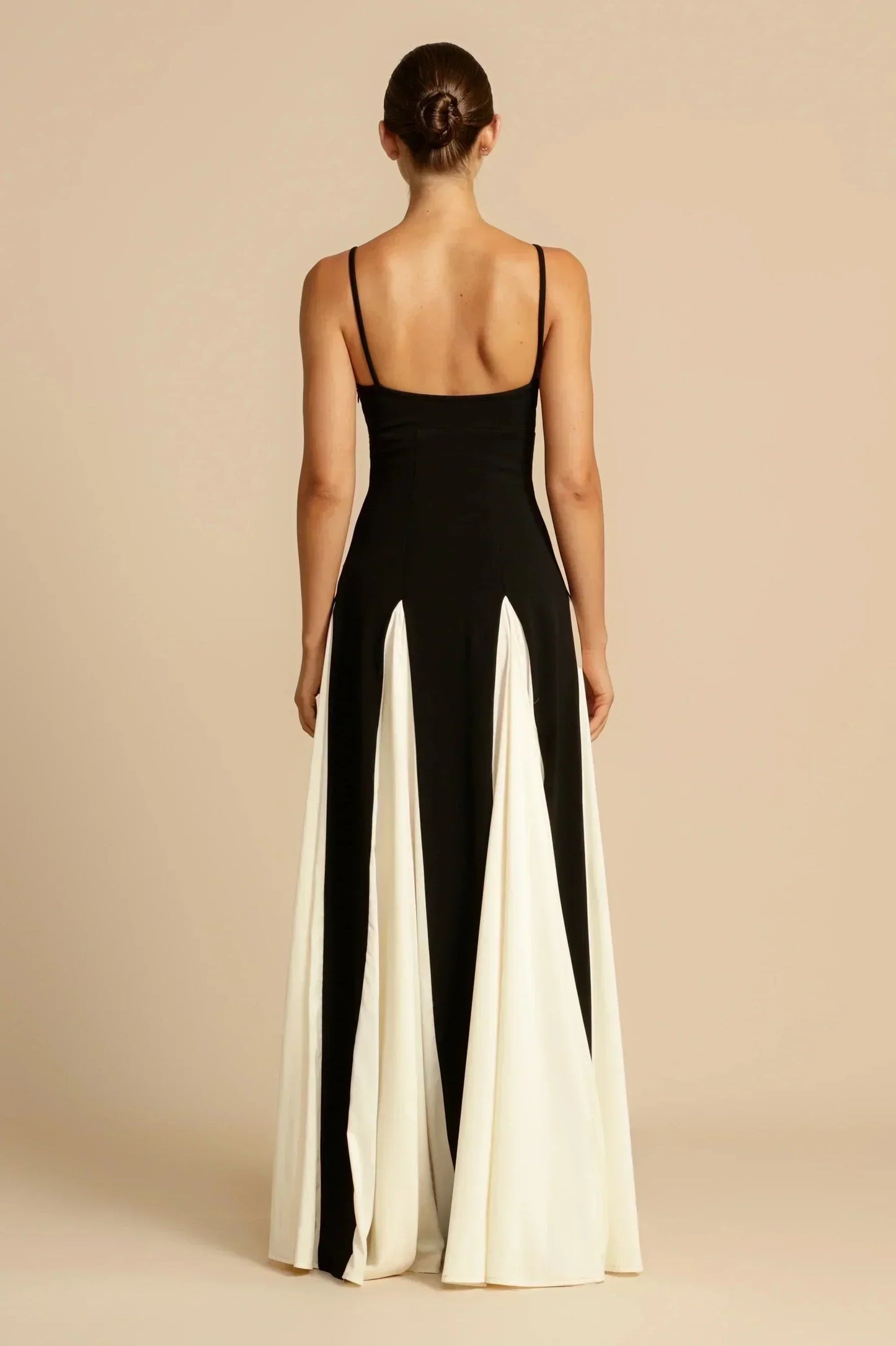 Delia® | Dress Two Tone Black & White Maxi Dress
