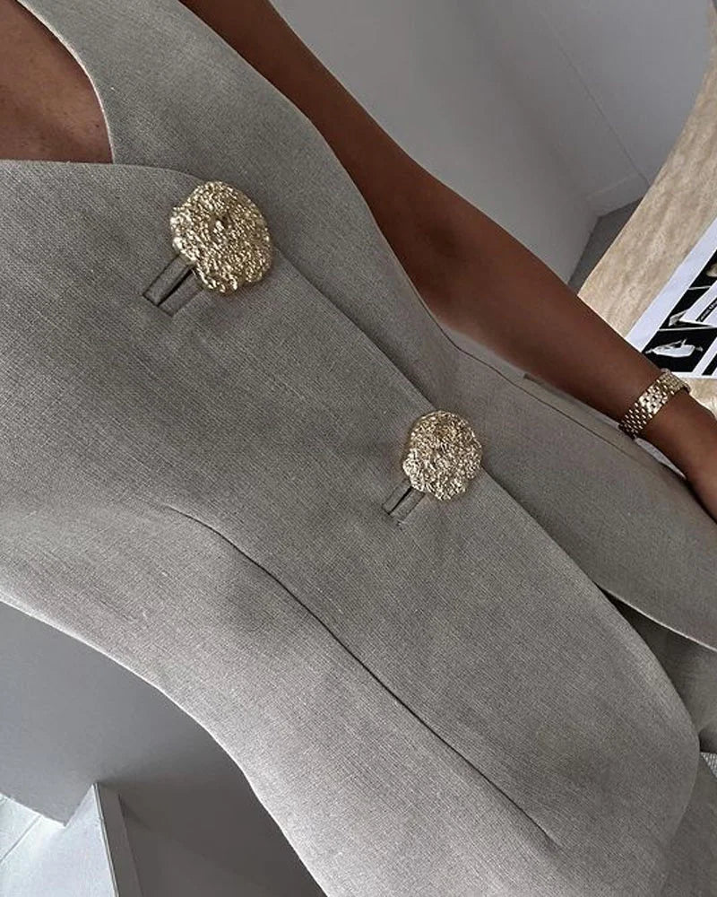 Blanca® | Stylish sleeveless vest and suit set