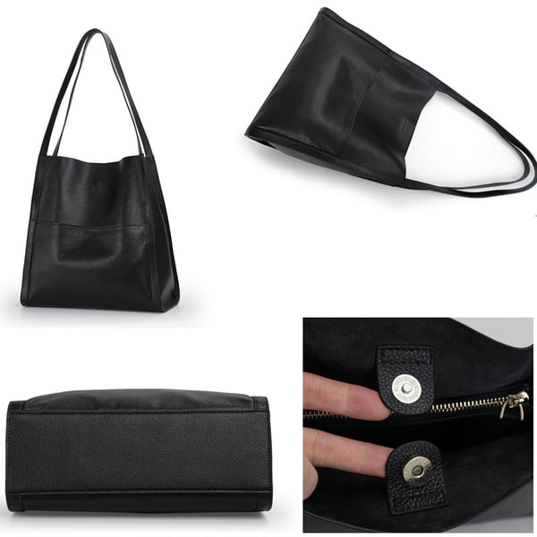 Elisa® | Elegant and spacious leather shoulder bag