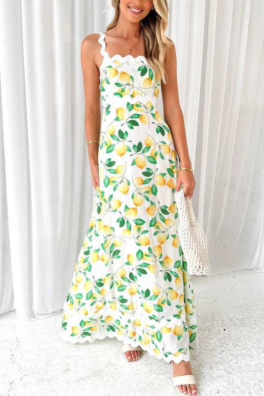 Ariana® | Lemon wine maxi dress