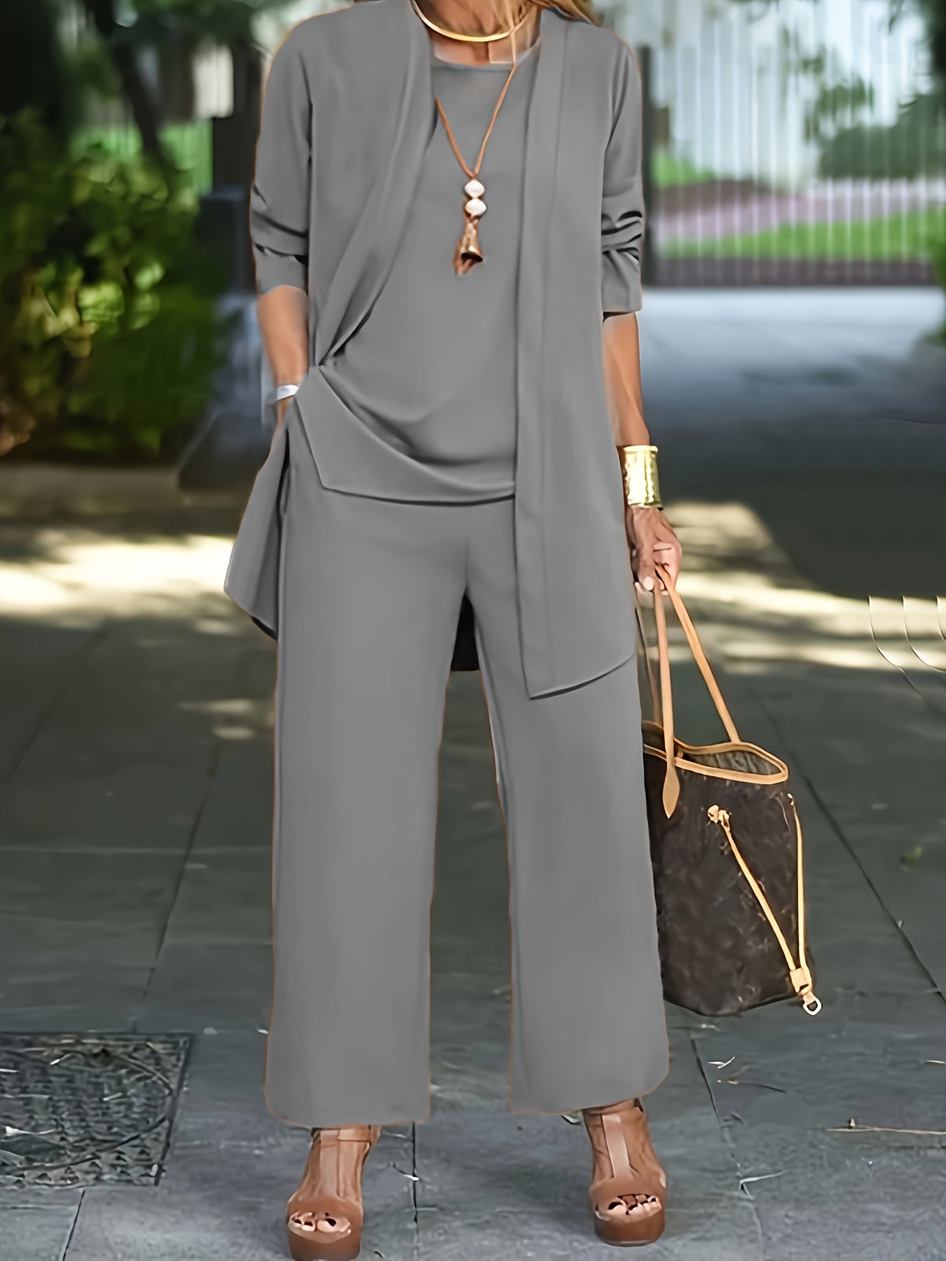 Elena® | Perfect chic simple three piece set for women
