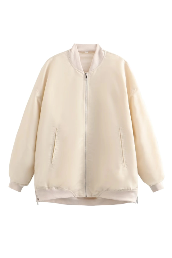 Alina® | Oversized Bomber Loose Biker Jacket