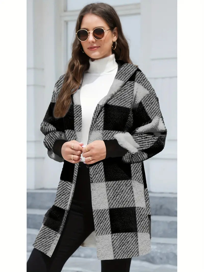 Carmen® | Soft plush hooded cardigan