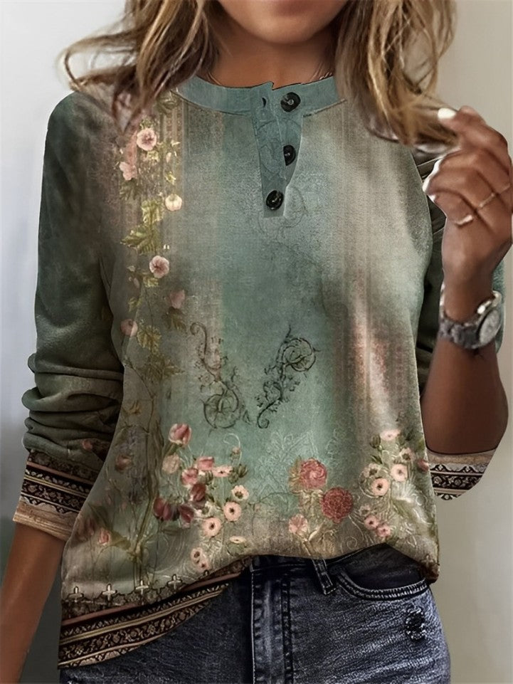 Braylen® | Long-Sleeved Blouse Shirt With Buttons
