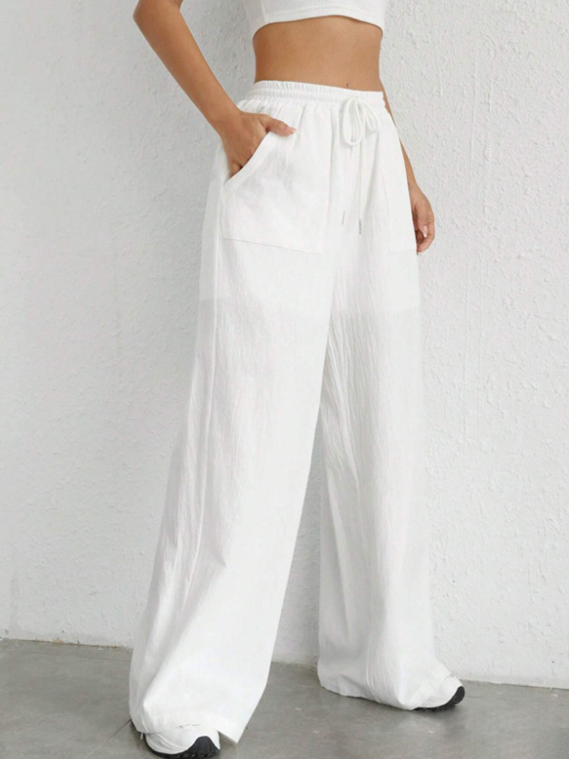Ashley® | Wide leg trousers with drawstring