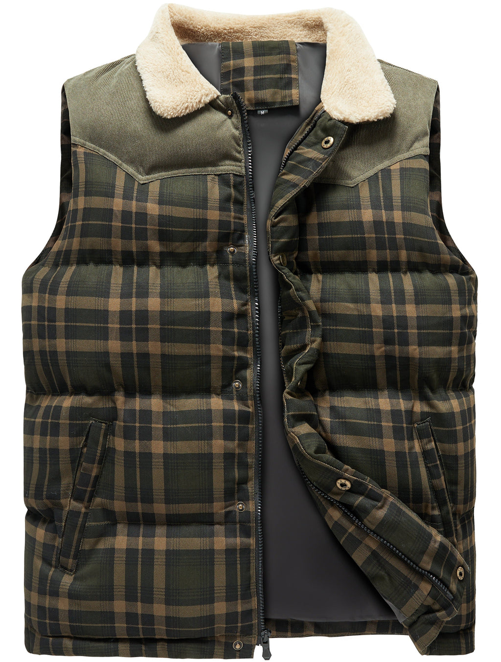 Keith | Men's Plaid Puffer Vest