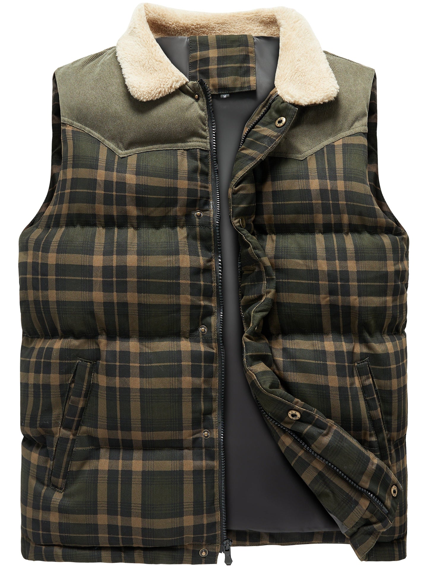 Keith | Men's Plaid Puffer Vest