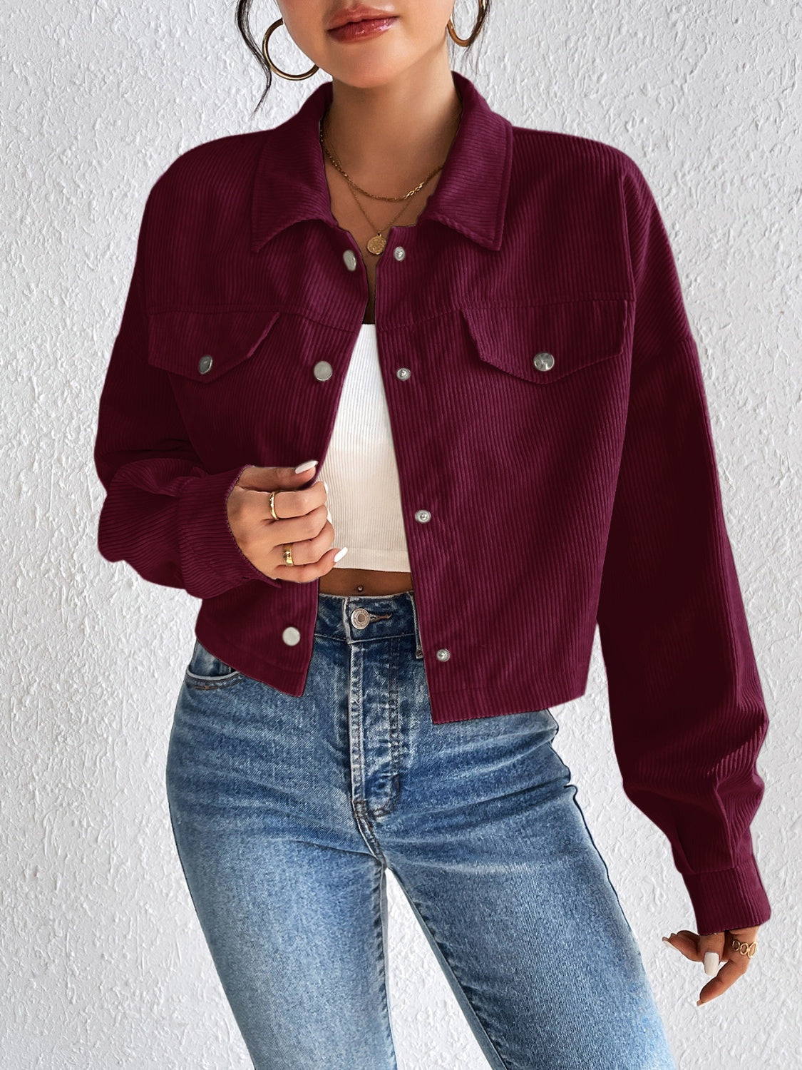 Constance® | Long sleeve jacket with snap fastening