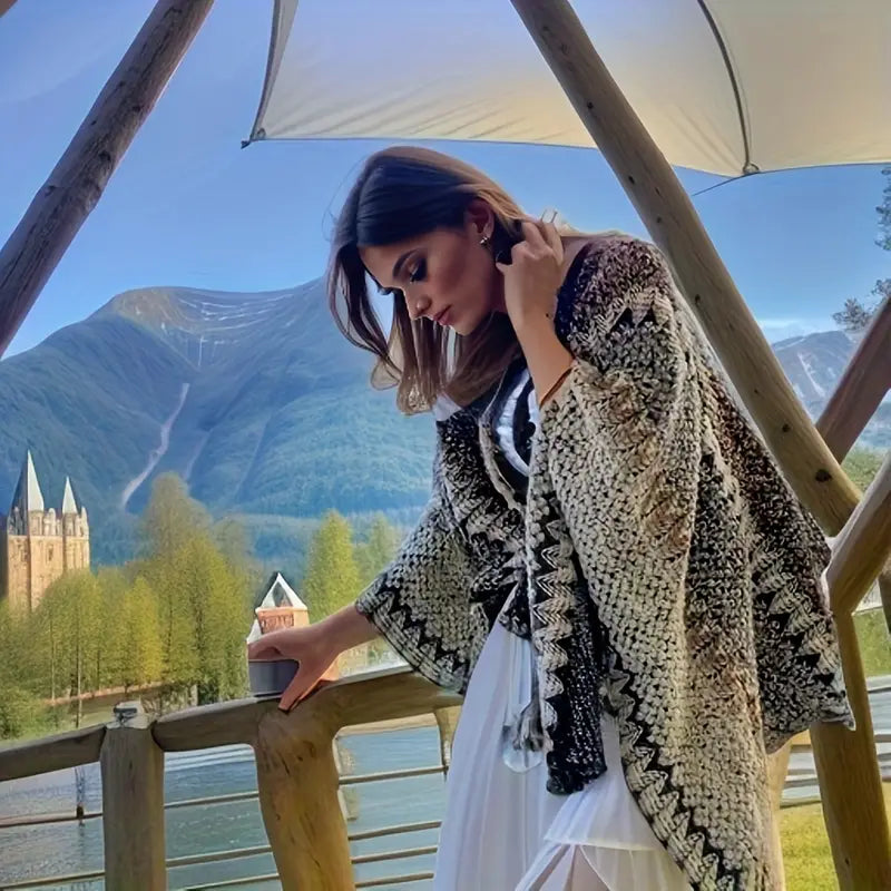 Antonia® | Knitted poncho shawl