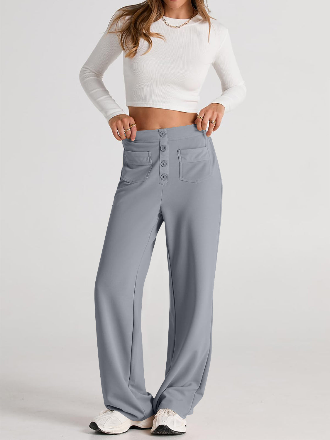 Apolonia | Wide-leg, high-waisted trousers