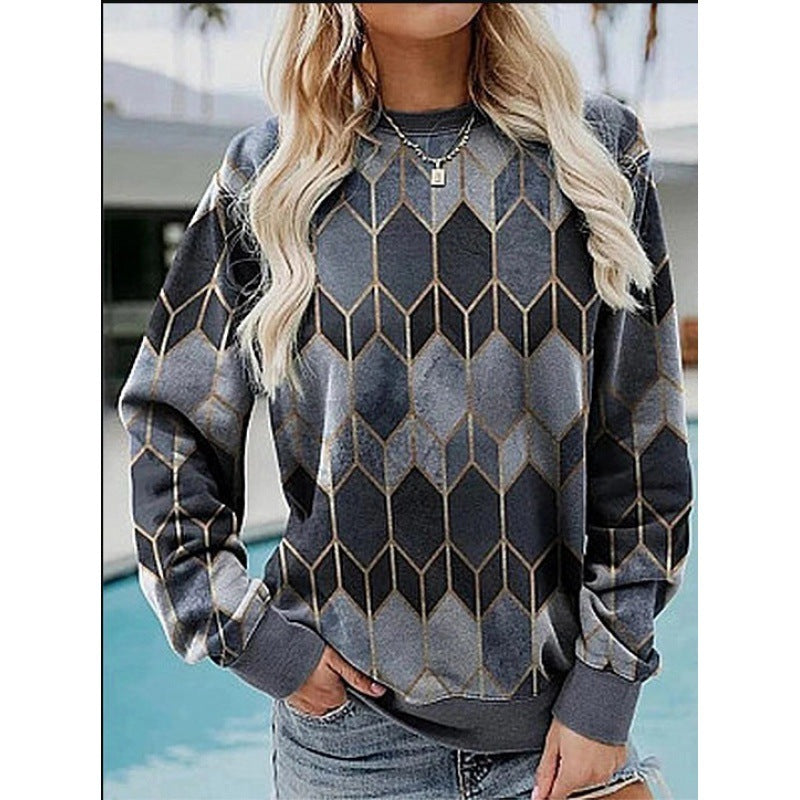 Benita | Geometric casual sweatshirt