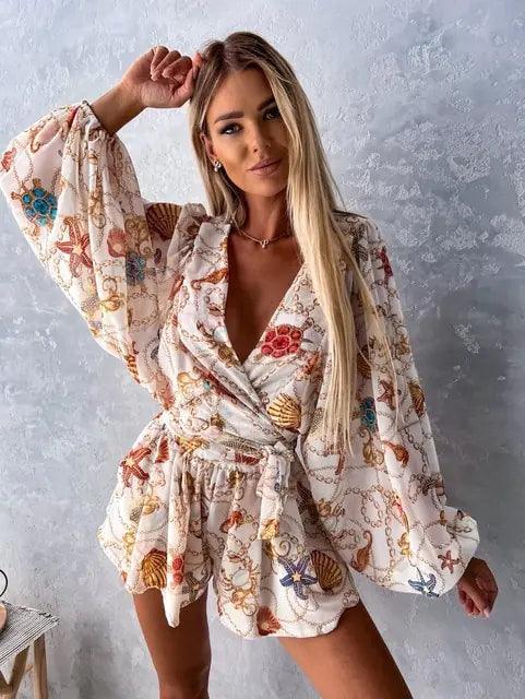 Ariana | Women's Printed Bohemian Style Jumpsuit