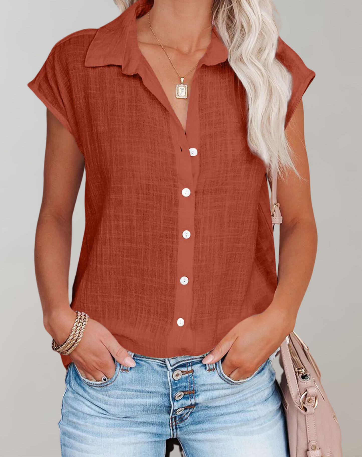 Elena® | Solid Casual Shirts Without