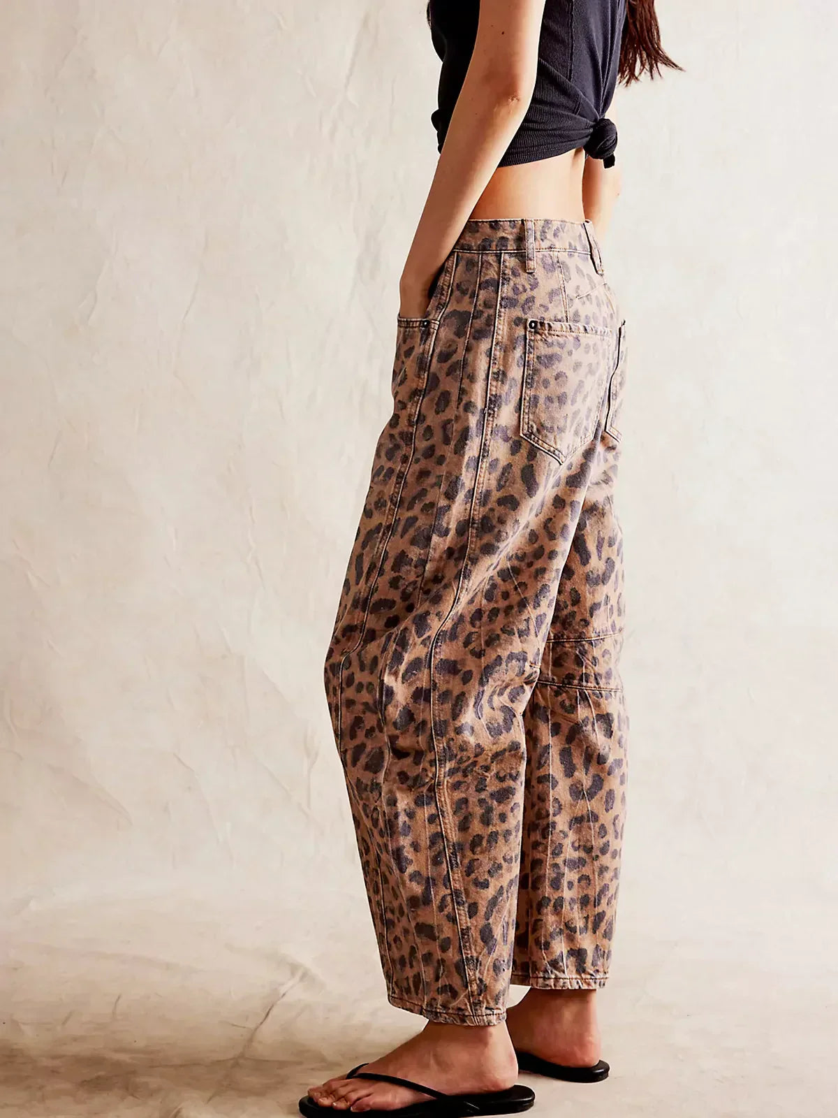 Beverly® | Baggy leopard print jeans