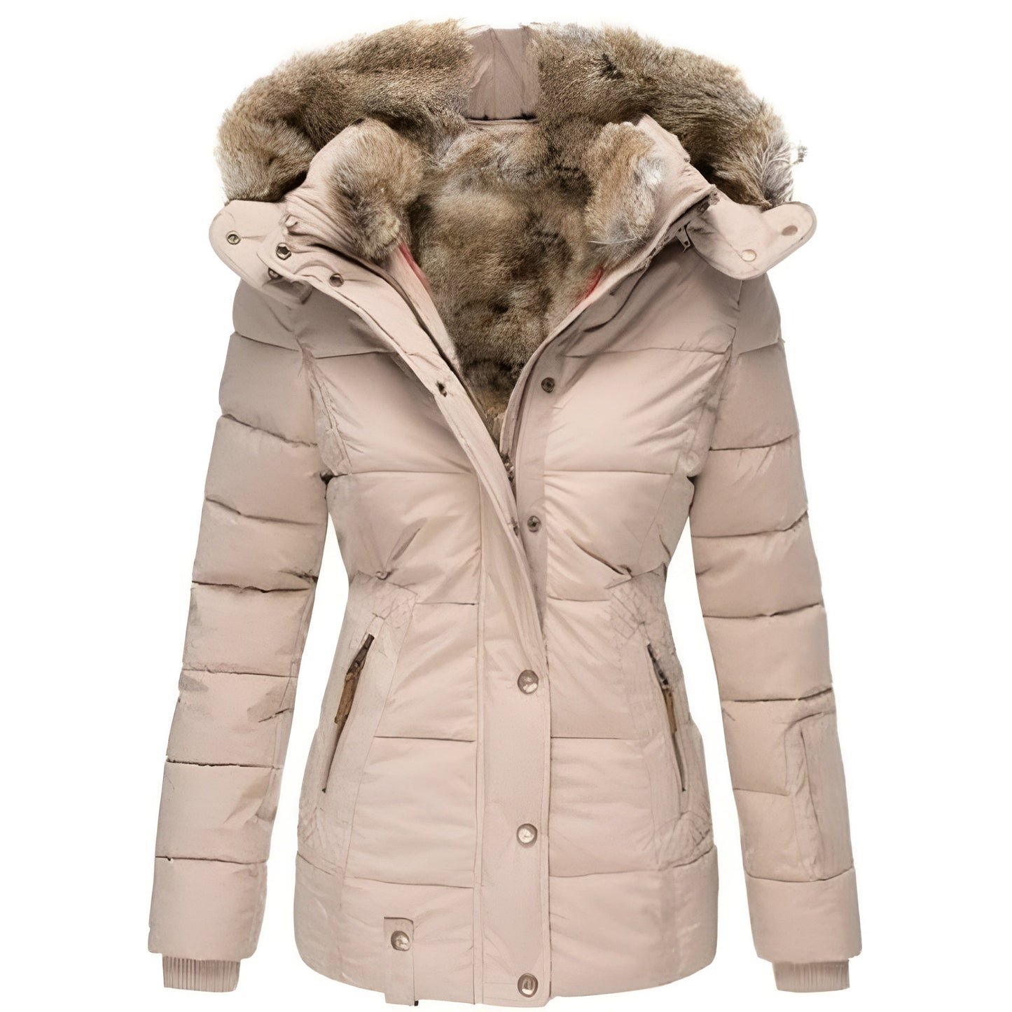 Ariadna® | Winter coat with faux fur