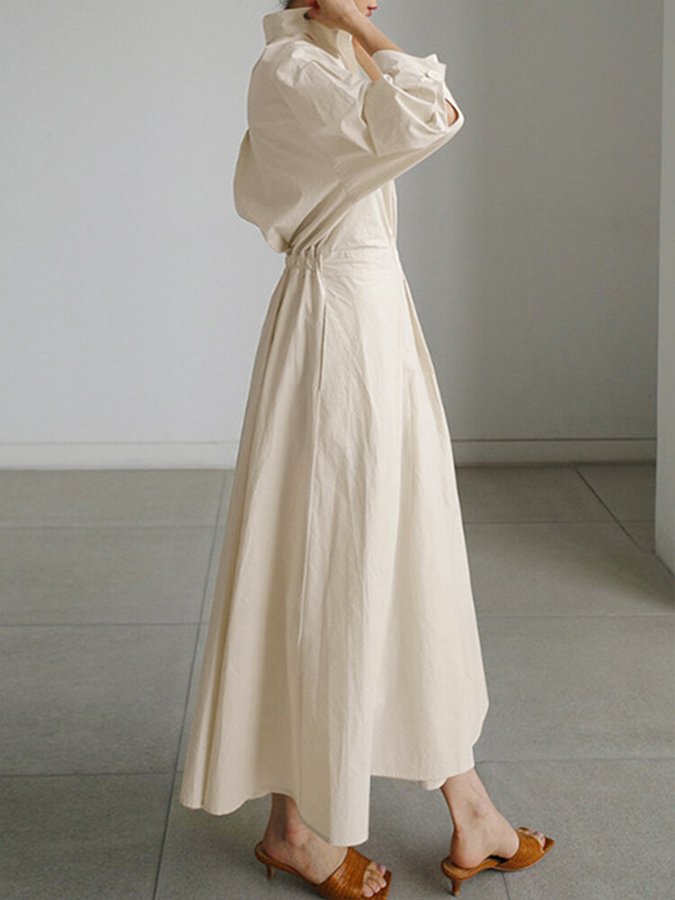 Kimberly | Chic Midi Dress with Button Closure