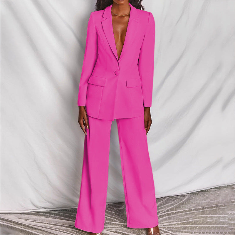 Areta® | Two-Piece Blazer And Trousers Set For Women