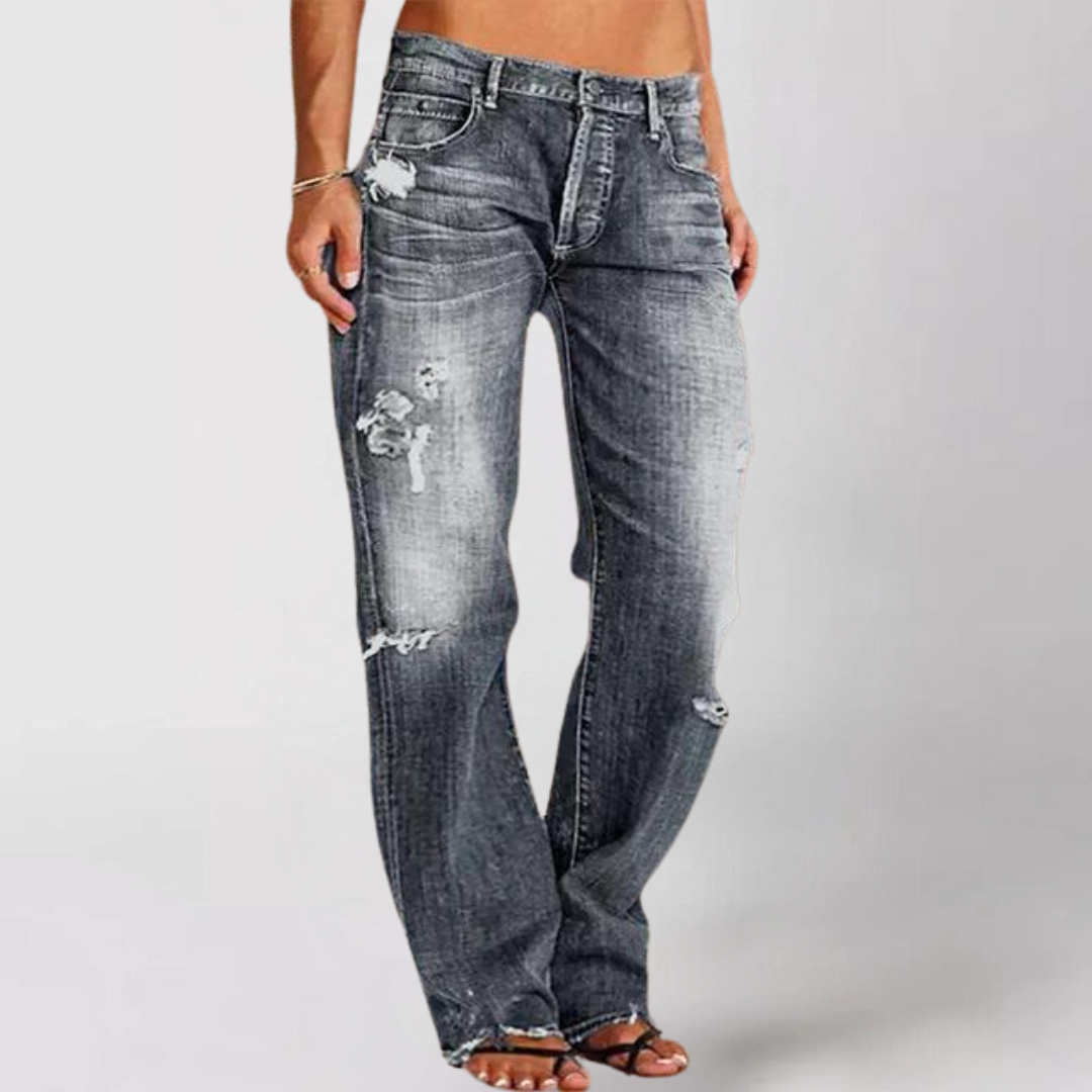 Carol | Relaxed wide-leg denim jeans