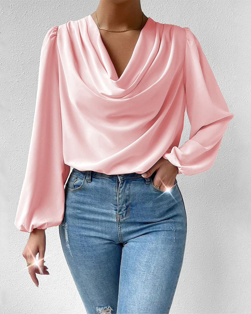 Cristina® | Loose-Fitting Long-Sleeved Blouse