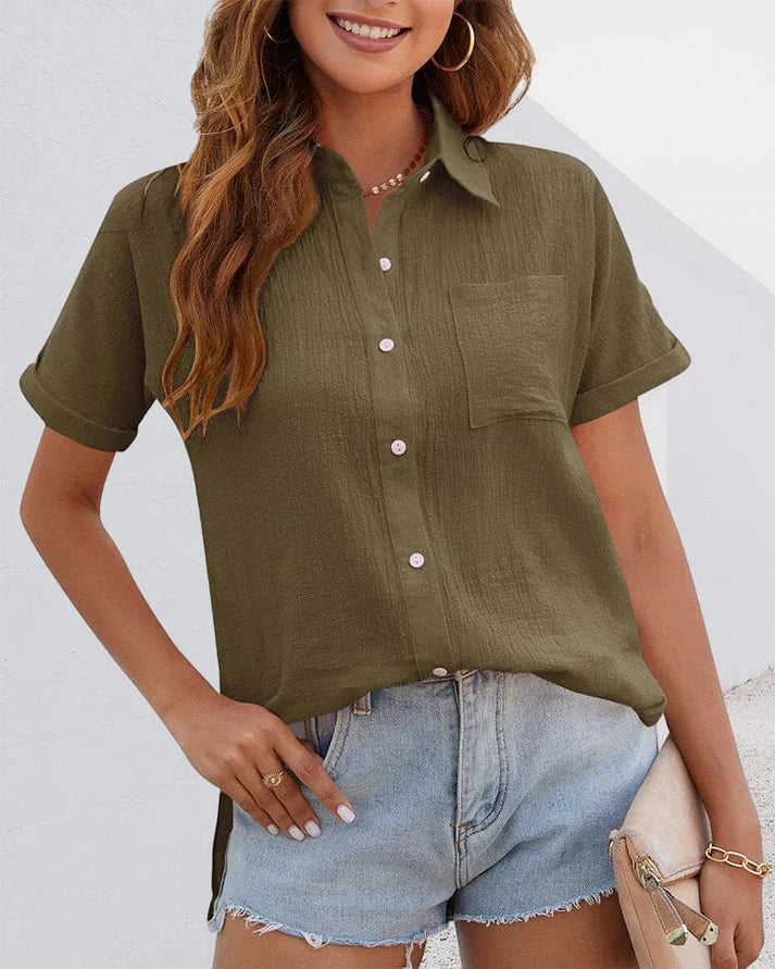 Brunson® | Short Sleeve Blouse