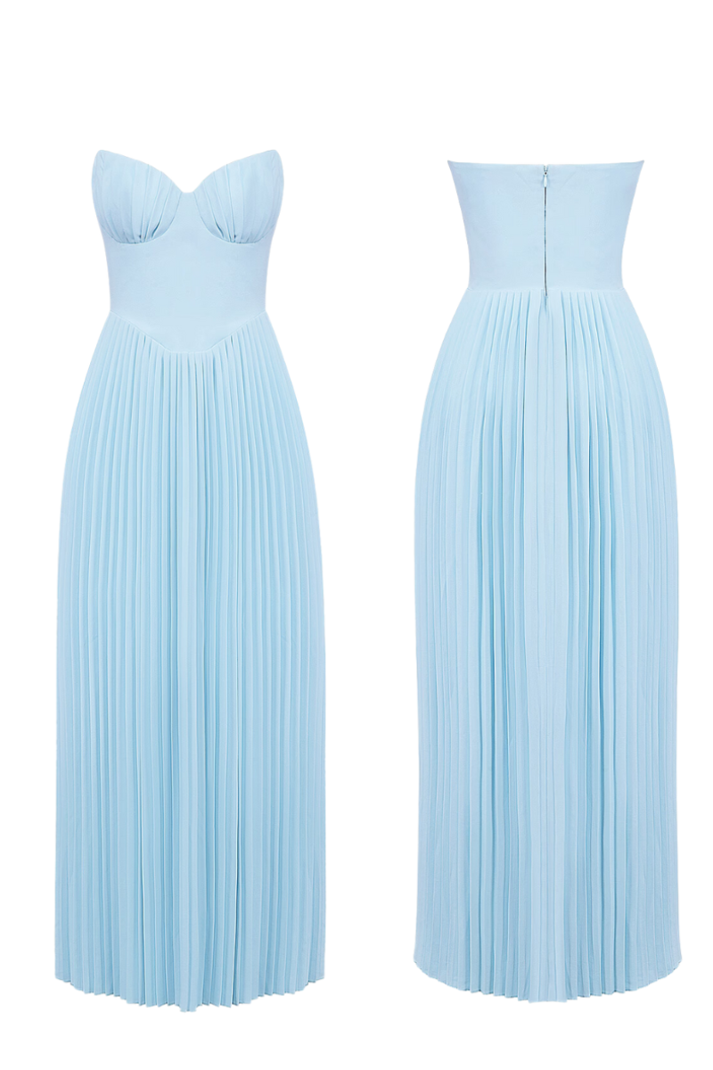 Dalia® | Dress Strapless Pleated Maxi Dress