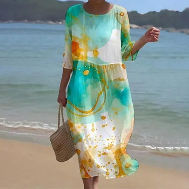 Barbara® | Elegant floral dress for the stomach