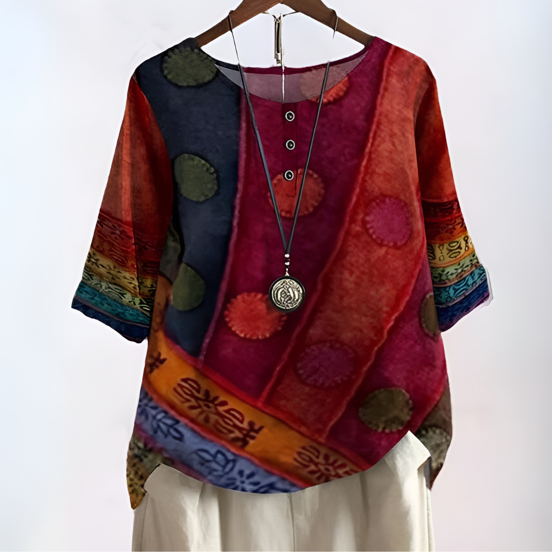 Janice | Flowing Elegant Boho Blouse