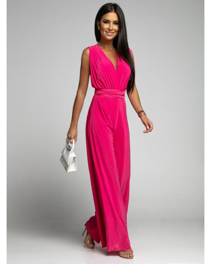 Aranza® | Stylish V-neck jumpsuit for summer