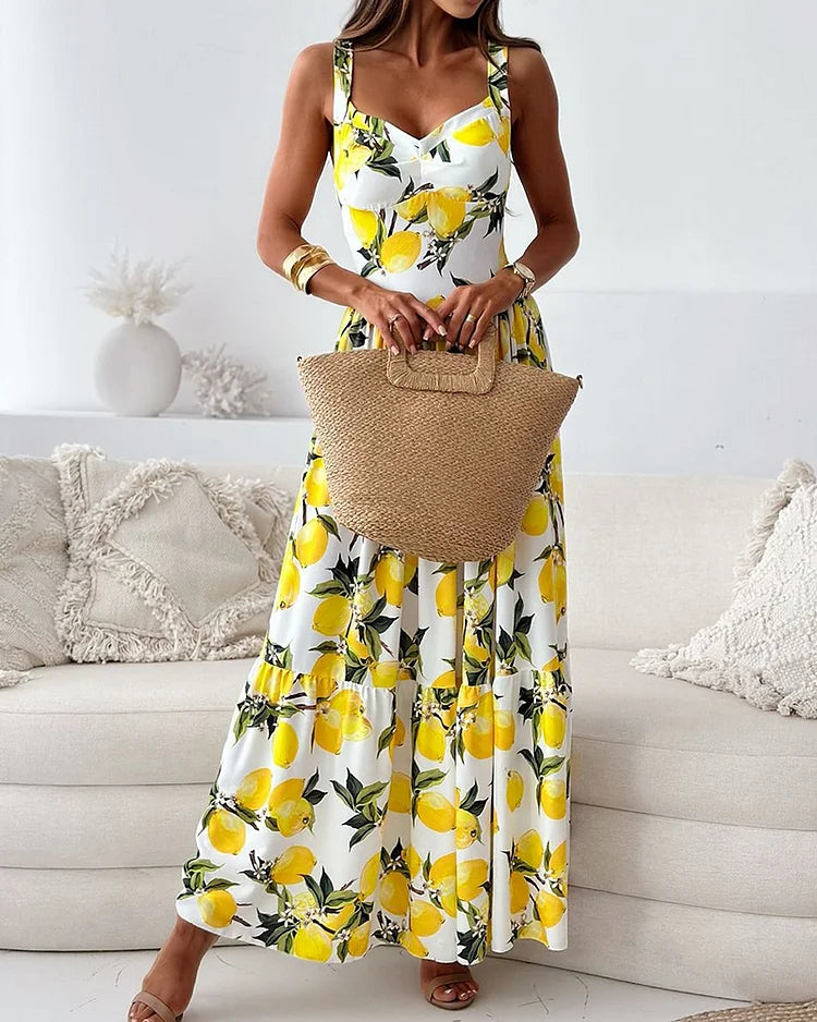 Dahlia® | Long printed dress