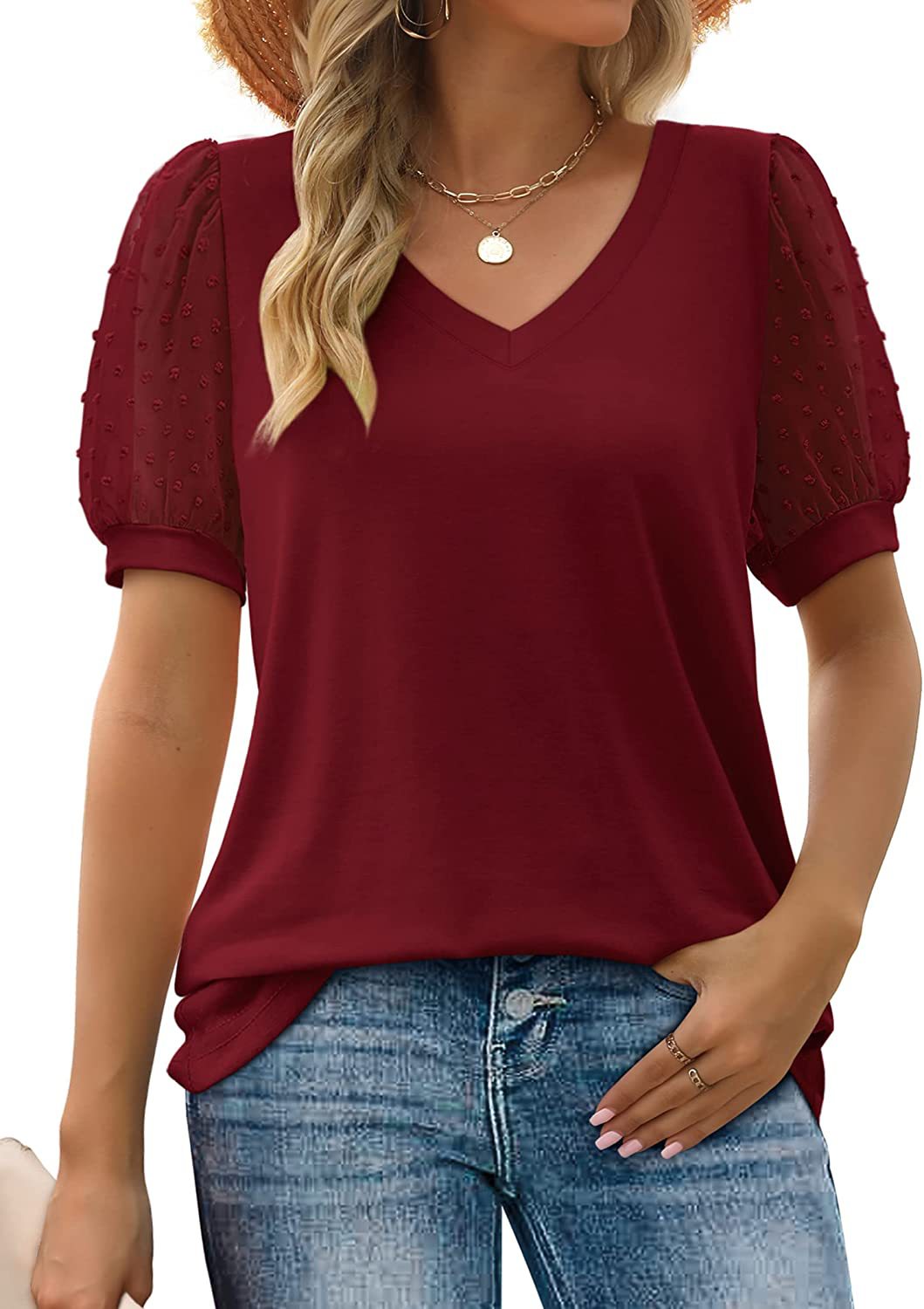 Courtney® | Elegant top with V-neck
