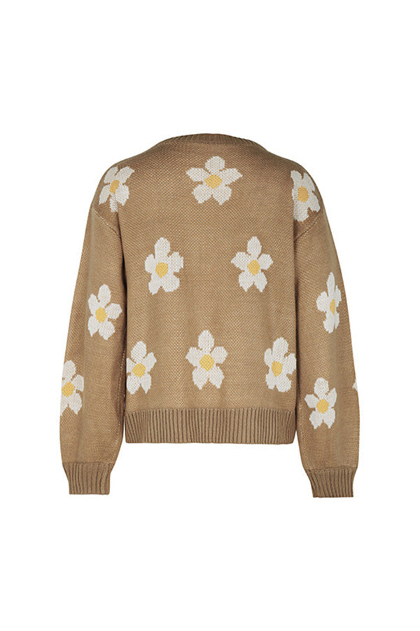 Celia® | New autumn and winter fashionable long-sleeved jacquard sweater