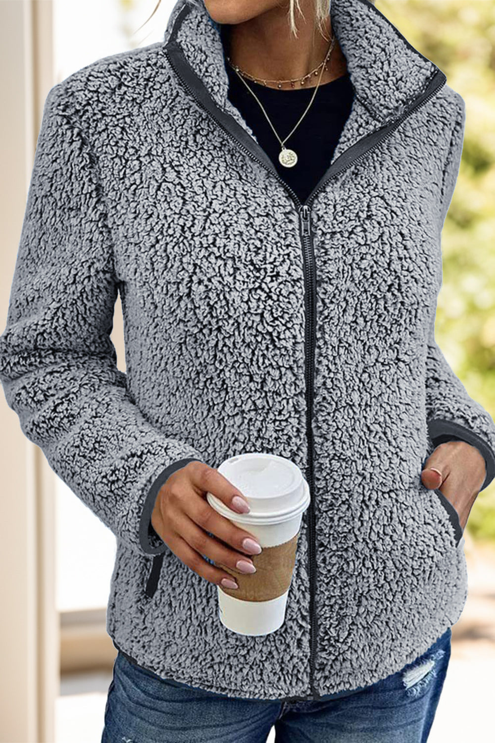 Doris® | Turtleneck jacket with zip and pockets