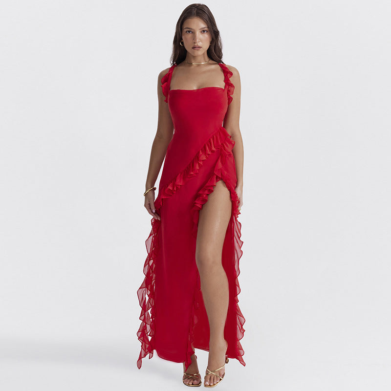 Alaia® | Asymmetrical Summer Wedding Guest Dress with Straps and Boleros for Women 2024