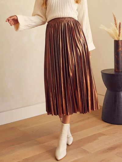 Cintia® | Pleated midi skirt