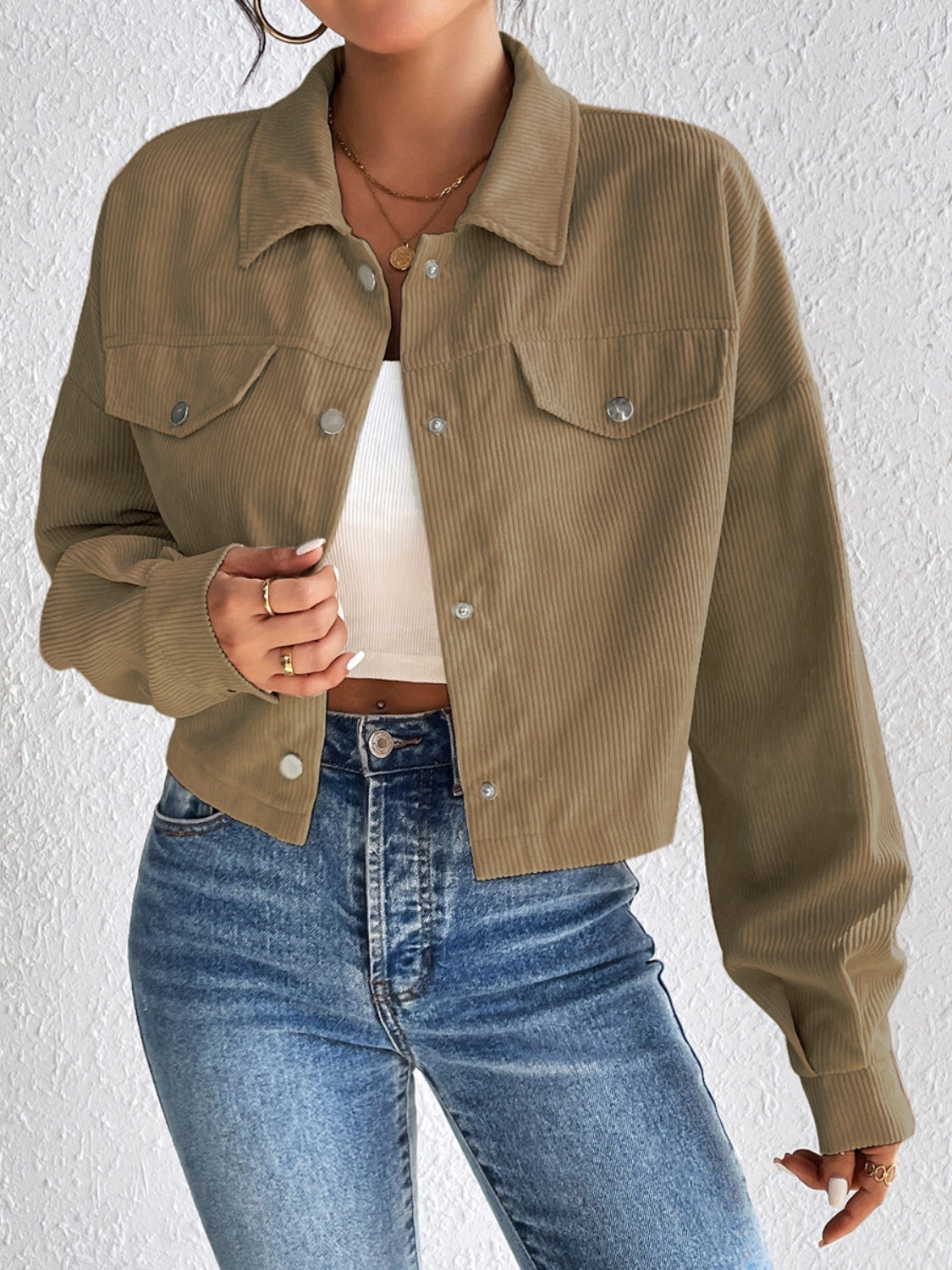 Constance® | Long sleeve jacket with snap fastening