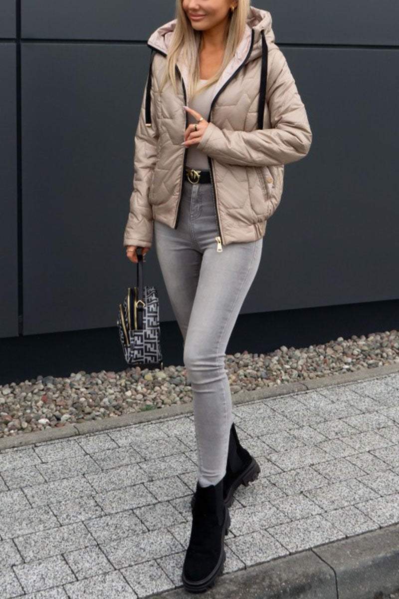 Annika® | Multicolored cotton winter jacket