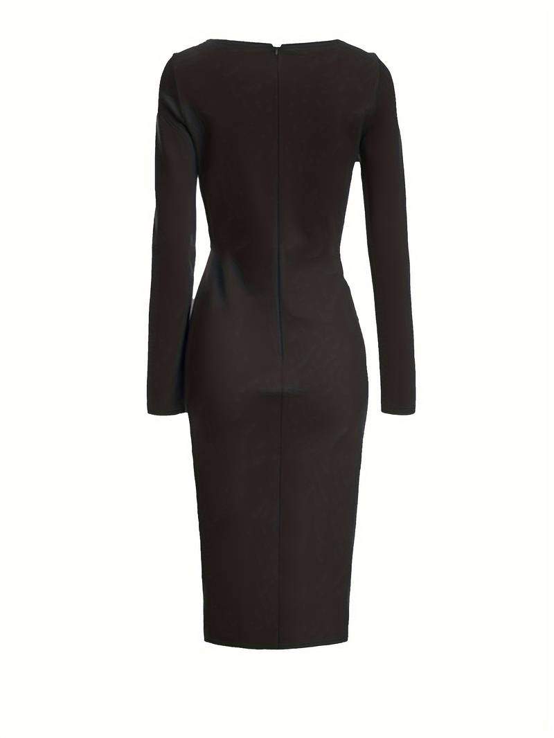 Efigenia® | Stylish Long Sleeve Twist Dress