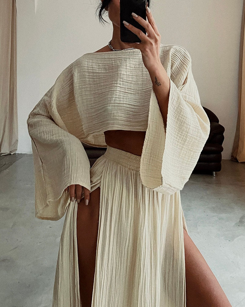 Antonella® | Two-Piece Set Flowy Split In