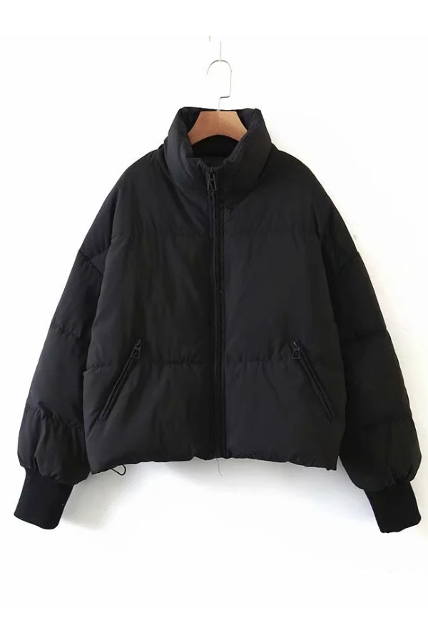 Brianna® | Stand Collar Zipper Pocket Thick Warm Cotton Jacket