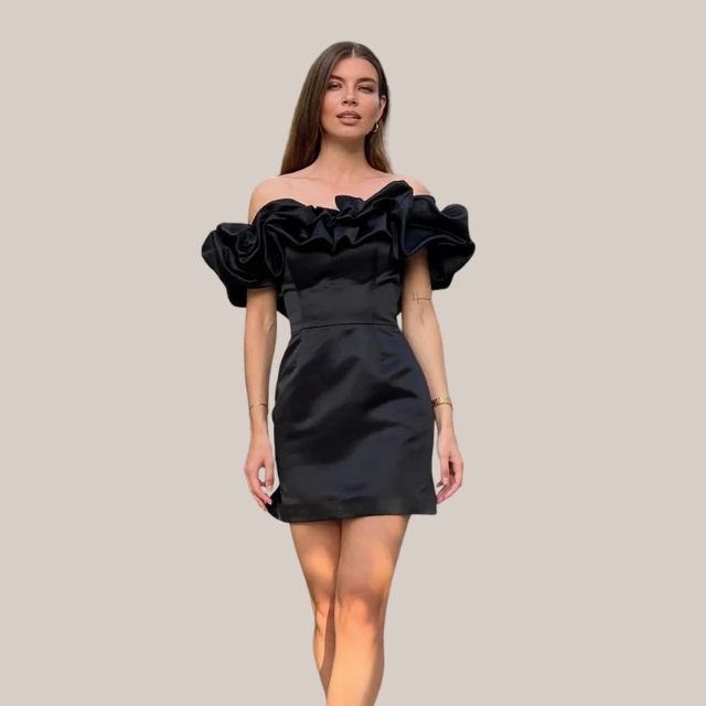 Anoushka® | Off-The-Shoulder Cocktail Dress With Ruffle Detail