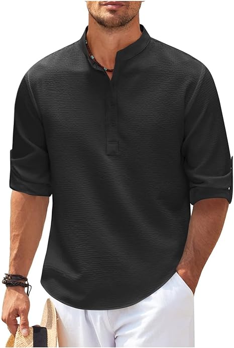 Marvin | Men’s Casual Shirt - Relaxed Fit - Lightweight Cotton - Versatile Style