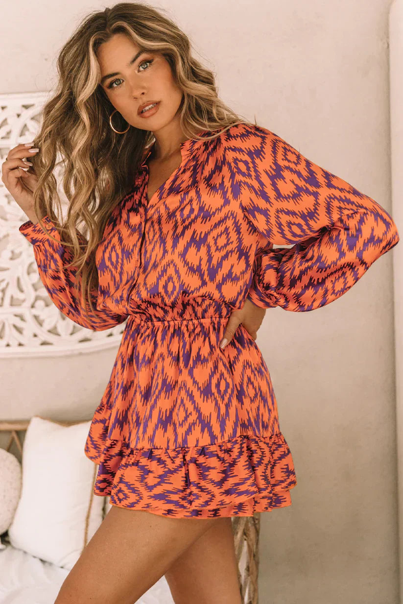 Beatriz® | Alicia mini dress with geometric print