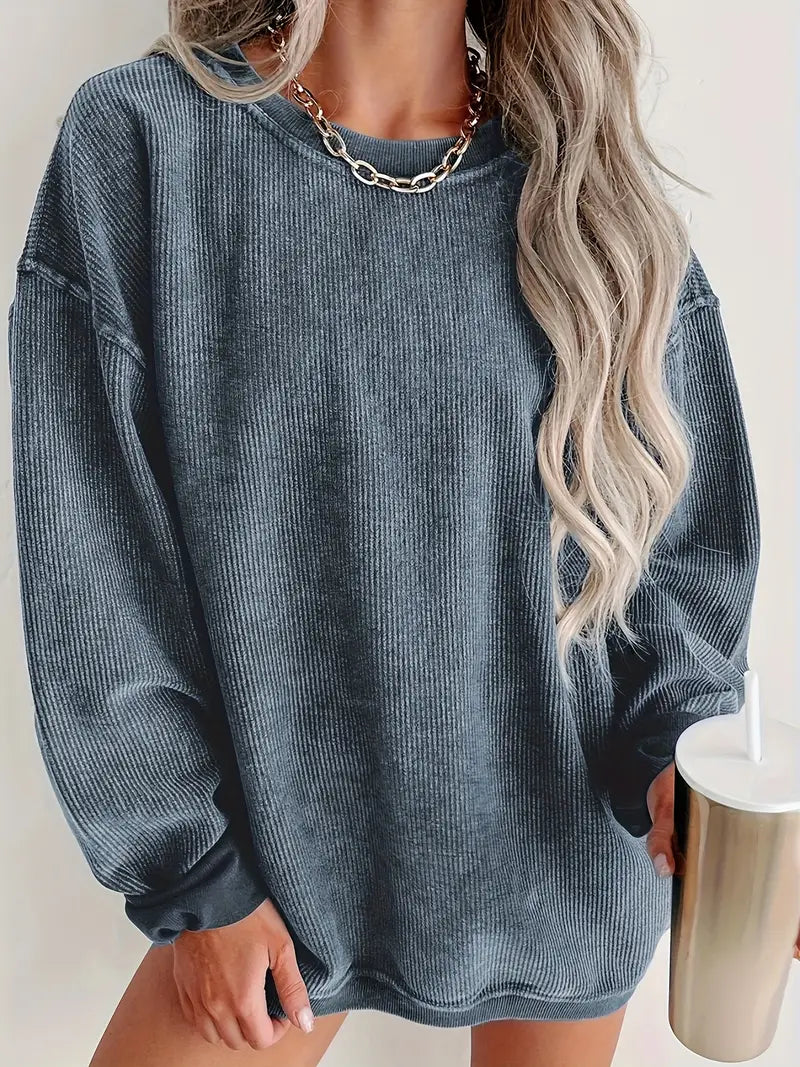 Anja® | Perfectly stylish women's winter sweater made of corduroy
