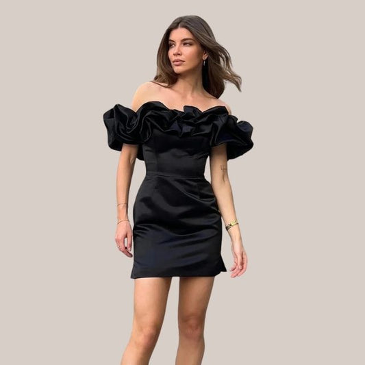 Anoushka® | Off-The-Shoulder Cocktail Dress With Ruffle Detail