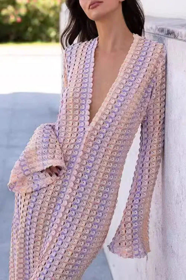 Dalia® | Lace dress with a hollow V-neck