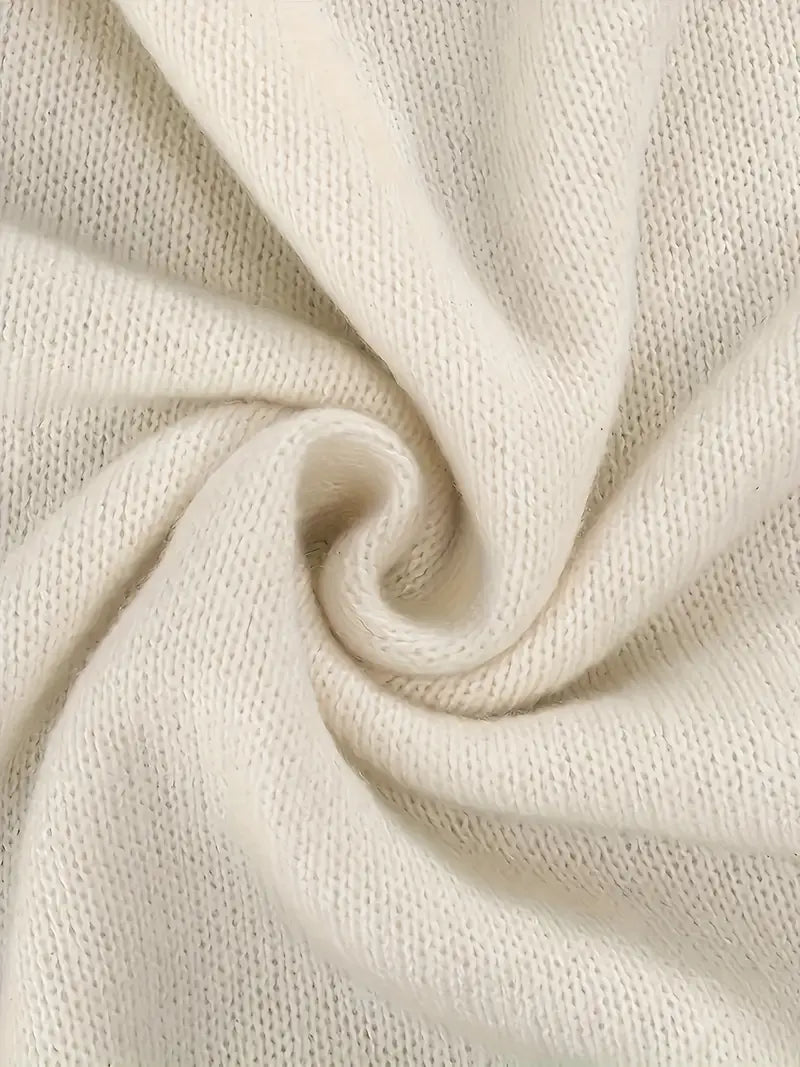 Brisa® | Elegant knitted sweater with striped sleeves