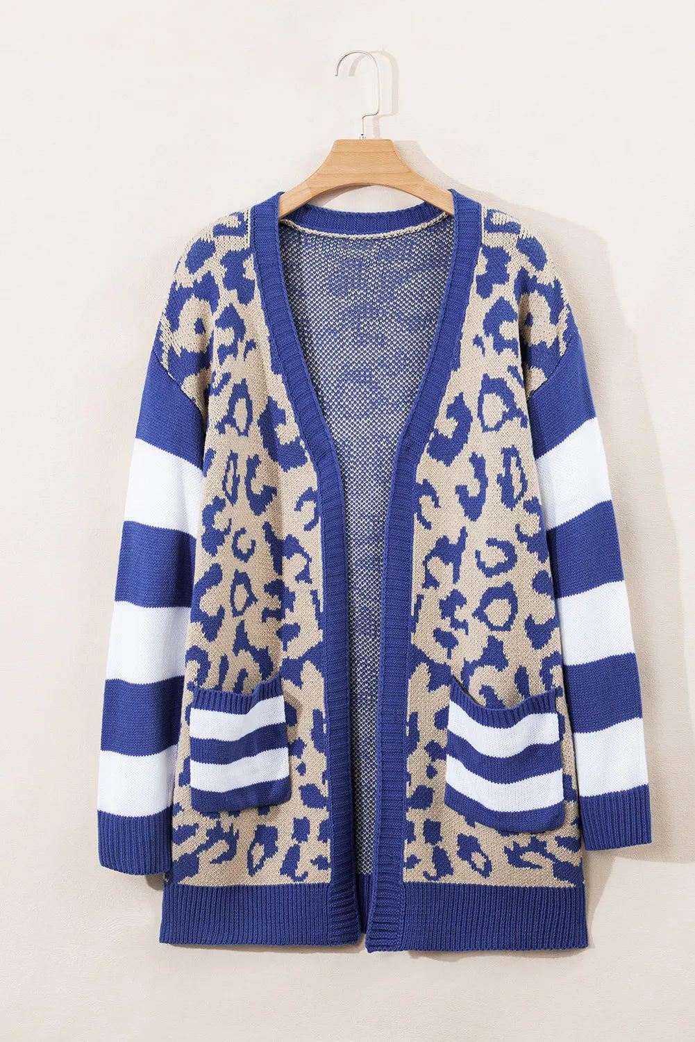 Carina® | Long sleeve leopard print open front cardigan