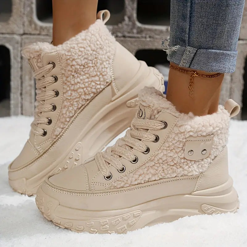 Edna® | Waterproof plush ankle boots